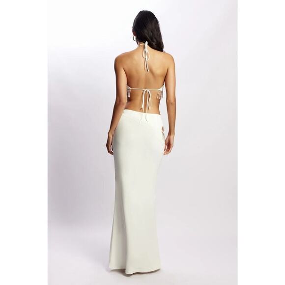 Meshki Maxi White Skirt - Picture 2 of 9